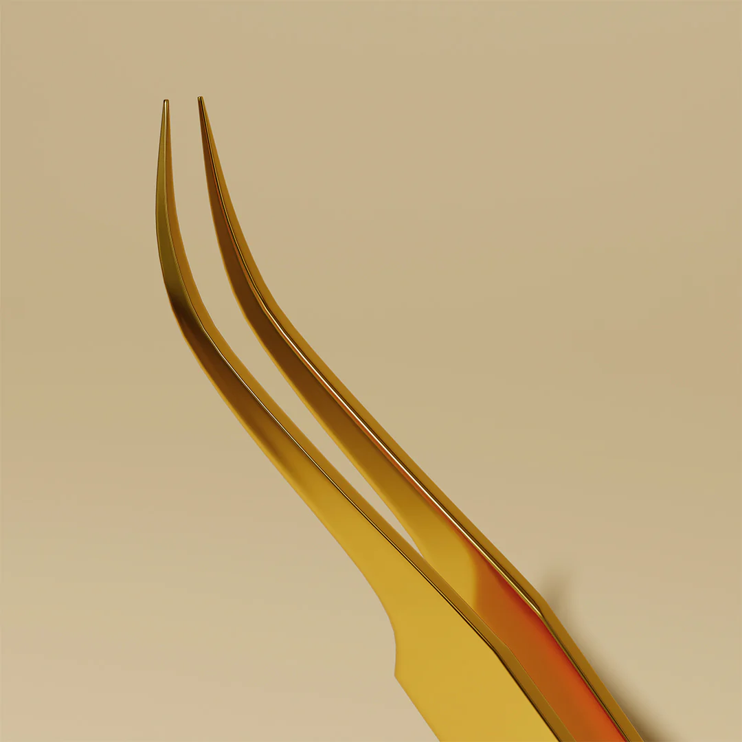 Curved Isolation Eyelash Extensions Tweezers - Image 7